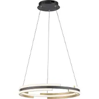 Paul Neuhaus Smart pendellampa Q-Beluga, dimbar, Mässing / guld, Vardagsrum / matsal, Metall, Modern, Smarta hem pendellampa