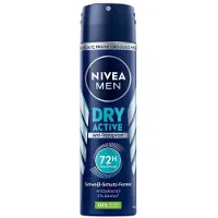 Nivea Men Dry Active 72H Antiperspirant Deodorant Spray - 150 ml