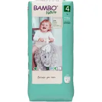 Bambo Nature byxor med hög midja, miljömärkta, 4 (Tall), 3-pack