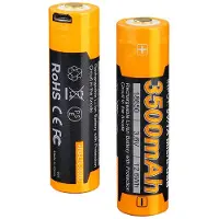 Fenix ARB-L18-3500U, Laddningsbart batteri, Litium-Ion (Li-Ion), 3500 mAh, 0,5 mm