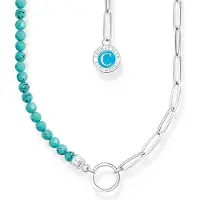 Thomas Sabo Charm Club Charmista with pearl silver berlockhalsband KE2189-007-17-L45v