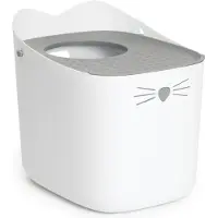 Laroy Pixi Box kattlåda, grå, 48x41x52 cm