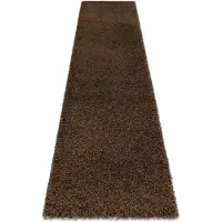 Rugsx Matta, Löpare SOFFI shaggy 5cm flaskgrön - för kök, korridor och hall 80x200 cm