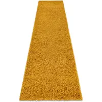 Rugsx Matta, Löpare SOFFI shaggy 5cm guld - för kök, korridor och hall 70x200 cm