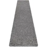 Rugsx Matta, Löpare SOFFI shaggy 5cm grå - för kök, korridor och hall 80x200 cm