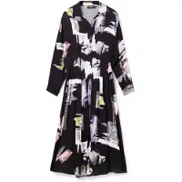 Desigual Skjortklänning 'PERCY' limone / gammalrosa / svart / off-white
