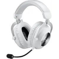Logitech G Pro X 2 - Headset - fullstorlek - LIGHTSPEED - trådlöst - ljudisolerande - vit