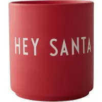 Design Letters Mugg - Favourite - Hey Santa - Faded Rose - - One Size - Mugg