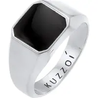 KUZZOI Ring svart / silver