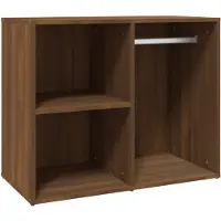 vidaXL Klädskåp brun ek 80x40x65 cm konstruerat trä