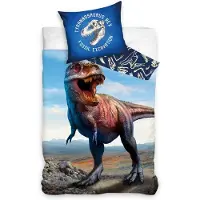 Dymo Tyrannosaurus Rex Sängkläder 140 x 200 cm, 100 procent bomull
