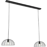 QAZQA Industriell taklampa svart 2-ljus - Hanze