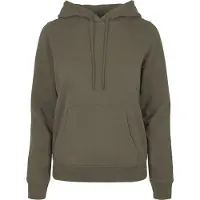 Build Your Brand Basic Hoodie Grönt XS Kvinna