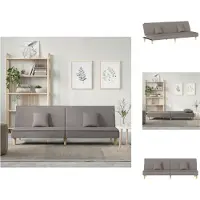vidaXL Bäddsoffa taupe tyg