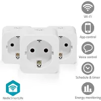 Nedis WIFIP121FWT3, Trådlös, Wi-Fi, 2,1 - 2,484 GHz, inomhus, Vit, Hem