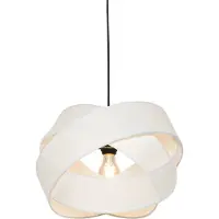 QAZQA Modern pendellampa vit - Cloth