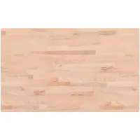 vidaXL Bordsskiva 100x60x2,5 cm rektangulär massivt bokträ