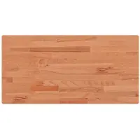 vidaXL Bordsskiva 100x50x1,5 cm rektangulär massivt bokträ