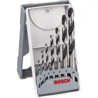 Bosch 2608577347 2608577347 HSS Metall-spiralborrset 7 delar 2 mm, 3 mm, 4 mm, 5 mm, 6 mm, 7 mm, 8 mm, 9 mm, 10 mm 1 set