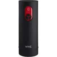 Wyne 07 - batteridriven, vibrerande och sugande masturbator (svart)