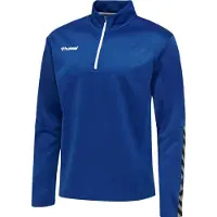 Hummel Träningströja Authentic 1/2 Zip - Blå/Vit Barn, storlek 128 cm