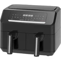 Emerio Heißluftfritteuse fettfri fritös, Smart Fryer, 3,6+3,6L, Cool touch