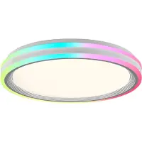 JUST LIGHT LED taklampa Spheric, dimbar, Vitt / opal, Vardagsrum / matsal, Metall, Modern, LED-taklampa