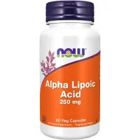 Now , Alfa Lipoinsyra, 250 mg, 60 Veg Capsules