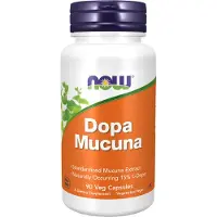 Now kompletterar DOPA Mucuna standardiserat mucunaextrakt med naturligt frekommande 15 % L-Dopa 90 Veg-kapslar