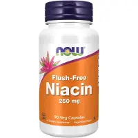 Now , Flush-Free Niacin, 250 mg, 90 Veg Capsules