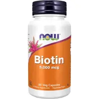 NOW,NOW Foods,NOW,NOW Foods , Biotin, 5 000 mcg, 60 Veg Capsul