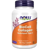 Now , BioCell Kollagen, Hydrolyserad Typ II, 120 Veg Kapslar