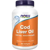 Now Codleveroljor från , 1 000 mg, 180 mjuka kapslar
