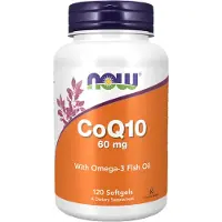 Now CoQ10 60 mg + Omega-3