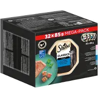 Sheba Classic Pate vit fisk, torsk, lax och tonfisk 32x85g