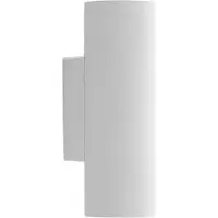LINDBY Vägglampa Joffrey , dimbar, Vitt / opal, Vardagsrum / matsal, Aluminium / grå / zink, Modern, Vägglampa, vägglampa inomhus