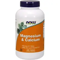Now , Magnesium & Kalcium med Zink och Vitamin D-3, 250 tabletter