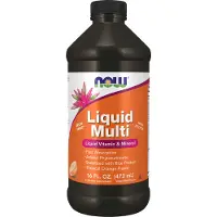 NOW,NOW Foods,NOW,NOW Foods , Liquid Multi med Xylitol, Järn-Fri, Tropical Orange, 16 fl oz (473 ml)