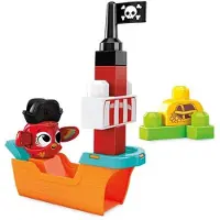 Mega Bloks Peek A Blocks Piratskepp - 11 delar