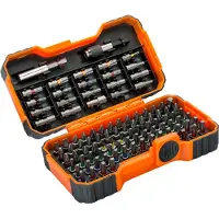 Bahco Set Med 100 1/4´´ Bits För Tamper-resistenta Spårkors Phillips Pozidriv Sexkantiga Och Torx-skruvar 30 Mmx19 Mmx28 Mm