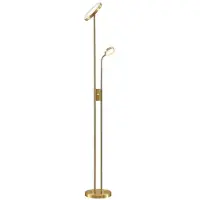 LINDBY Golvlampa , Seppa, dimbara, Guld / mässing, Vardagsrum, Metall, Modern