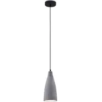LINDBY Hänglampa Sanne , dimbar, Aluminium / grå / zink, Vardagsrum / matsal, Betong, Modern, Pendellampa