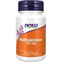 Now , Nattokinase, 100 mg, 60 Vegansk Capsul