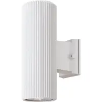 Maytoni Vägglampa utomhus Rando, dimbar, Vitt / opal, Metall, Modern, Utomhusvägglampa