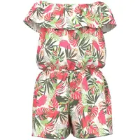 Name it Jumpsuit - NkfVinaya - Noos - Bright White/Tropical - - 7 år (122) - Jumpsuit