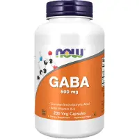 Now , GABA med Vitamin B-6, 200 Veg-kapslar
