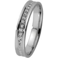 Kohinoor förlovningsring 3,5mm ; 14K vitguld 003-120 21