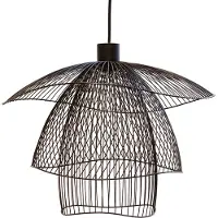 Forestier Taklampa , Papillon S, dimbara, Svart, Vardagsrum, Metall, Design