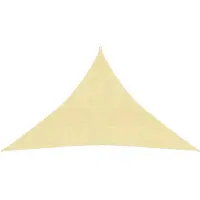 vidaXL Solsegel 160 g/m² beige 4x4x5,8 m HDPE