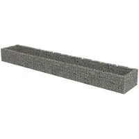 vidaXL Planteringsgabion upphöjd galvaniserat stål 540x90x50 cm